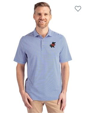 Florida Gators Cutter & Buck Featherlight Pique Mens Polo
